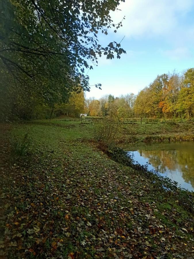 Deux Etangs Poissonneux Au Milieu Des Bois Avec Gite Moderne, La Halte Des Deux Lacs Rosée Exterior foto