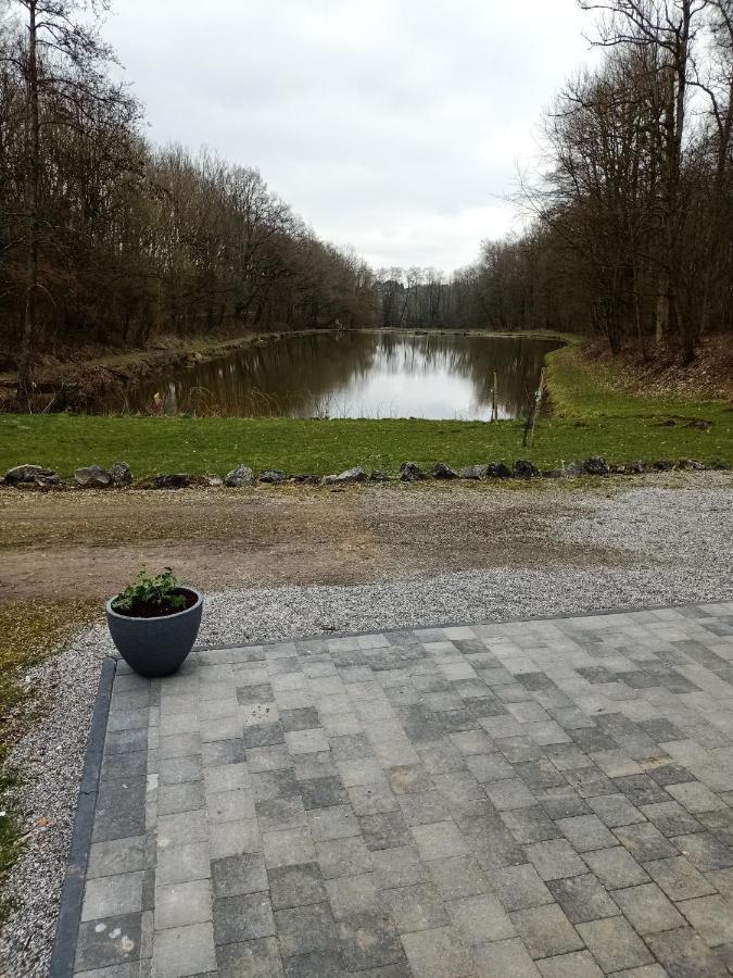 Deux Etangs Poissonneux Au Milieu Des Bois Avec Gite Moderne, La Halte Des Deux Lacs Rosée Exterior foto