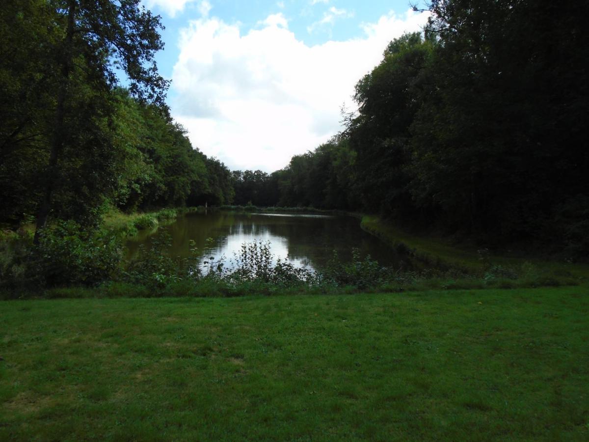 Deux Etangs Poissonneux Au Milieu Des Bois Avec Gite Moderne, La Halte Des Deux Lacs Rosée Exterior foto