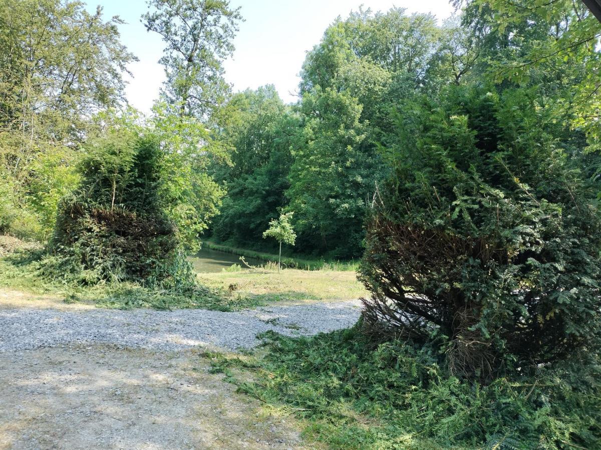 Deux Etangs Poissonneux Au Milieu Des Bois Avec Gite Moderne, La Halte Des Deux Lacs Rosée Exterior foto